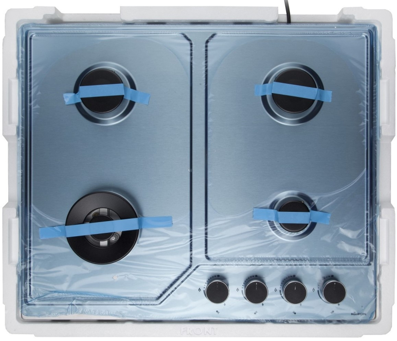 Встраиваемые варочные панели, Газовая варочная панель Konigin Blaze 604 IXW