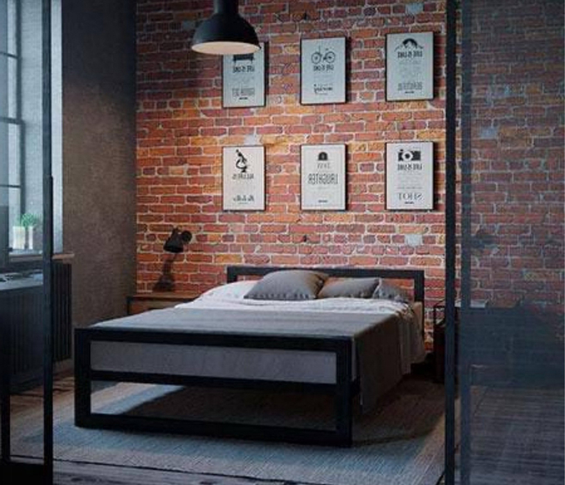 Кровати 160 см, Кровать в стиле лофт Ричмонд 1.6