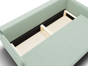 Прямой диван Санти,еврокнижка,велюр