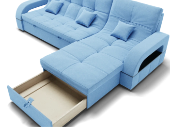 Модульный диван Майами-2,микровелюр,антивандальная ткань,венеция