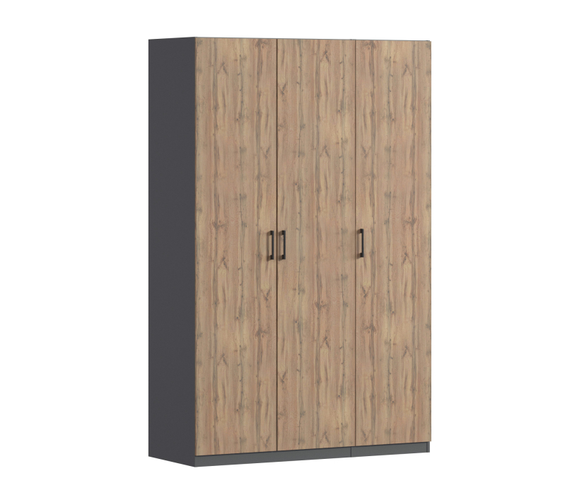 Для одежды, Шкаф трехдверный Макс 1500 мм, вариант №2 (ЛДСП)