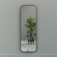 Зеркала в спальню, Дизайнерское настенное зеркало GENGLASS Kuvino M в металлической раме