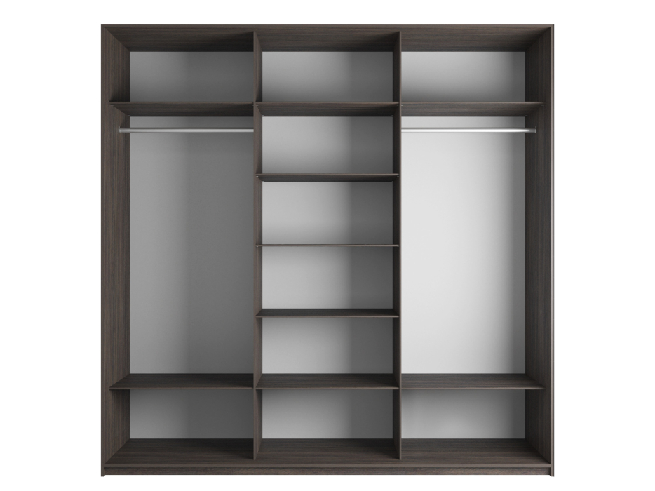 Шкафы-купе 3-х дверные, Шкаф Эста трио ЛДСП 2400 x 2700 x 660