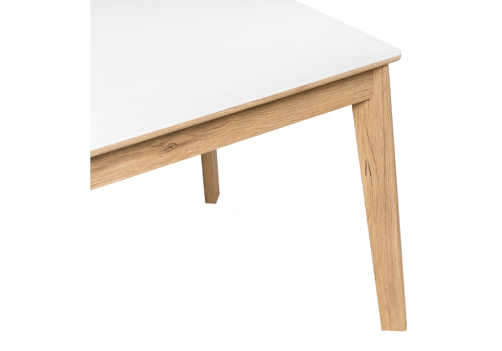 Обеденные столы, Стол стеклянный Арья дуб монтана/белый