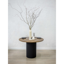 Стол Барел 100 (черные ноги)