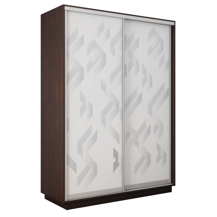 Шкафы-купе 2-х дверные, Шкаф-купе Экспресс 2-х дверный Фотопечать Ленты Стекла 140х45х220