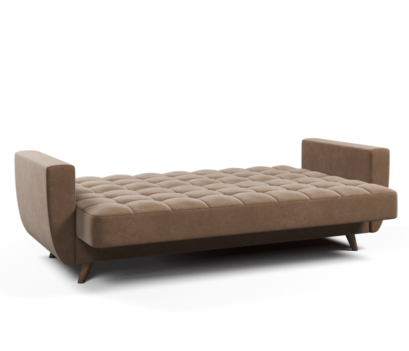 Диваны с ящиком для белья, Диван-кровать Корсика, книжка, велюр