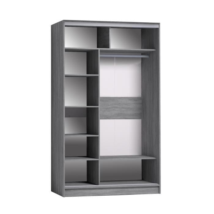 Шкафы-купе 2-х дверные, Шкаф-купе 2-дв  Strike 1200 лдсп/лдсп  (в2105*ш1232*г595)