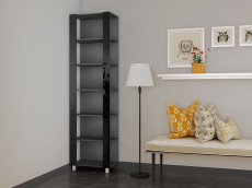 Открытые, Стеллаж модульный Универсальный 35х44х220 Черное стекло