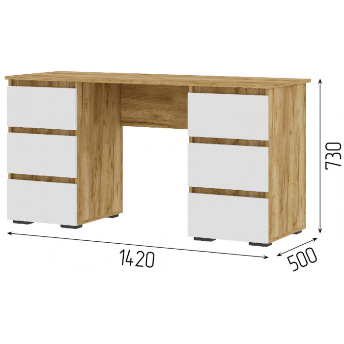Прямые компьютерные столы, Письменный стол Элла ПС 02