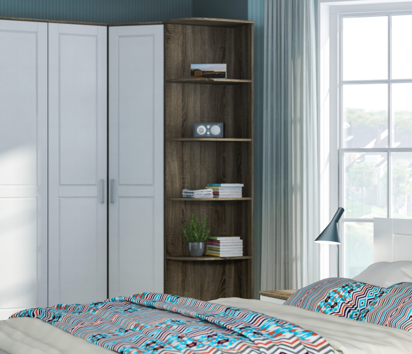 Открытые, Стеллаж торцевой Илона (Прованс) СБ-2668