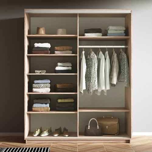 Шкафы-купе 2-х дверные, Шкаф-купе Прайм дуо Белый Глянец 2300 x 1200 x 570