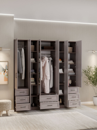 Шкаф распашной МДФ ШК-6/6