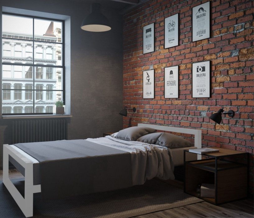 Кровати 120 см, Кровать в стиле лофт Ричмонд 1.2