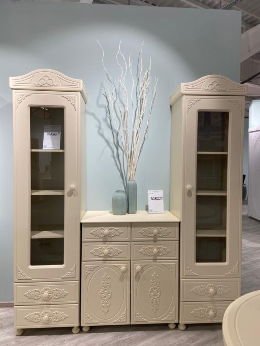 Шкафы пеналы, Шкаф-пенал со стеклом Ассоль АС-1