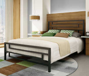 Кровать в стиле лофт Сорренто 0.9