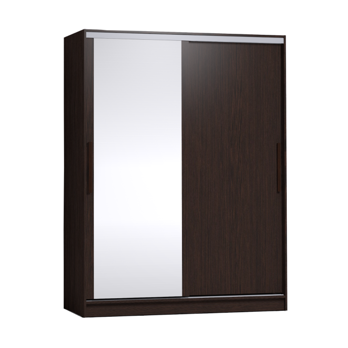 Шкафы-купе 2-х дверные, Шкаф-купе 2-дв  Strike 1600 зеркало/лдсп  (в2105*ш1600*г595)