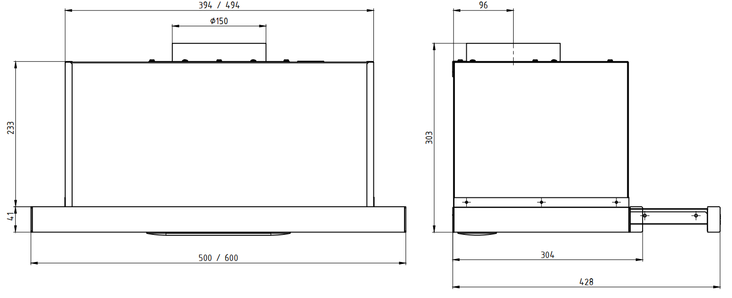 Вытяжки, Кухонная вытяжка ELIKOR Slide Glass 60П-1000