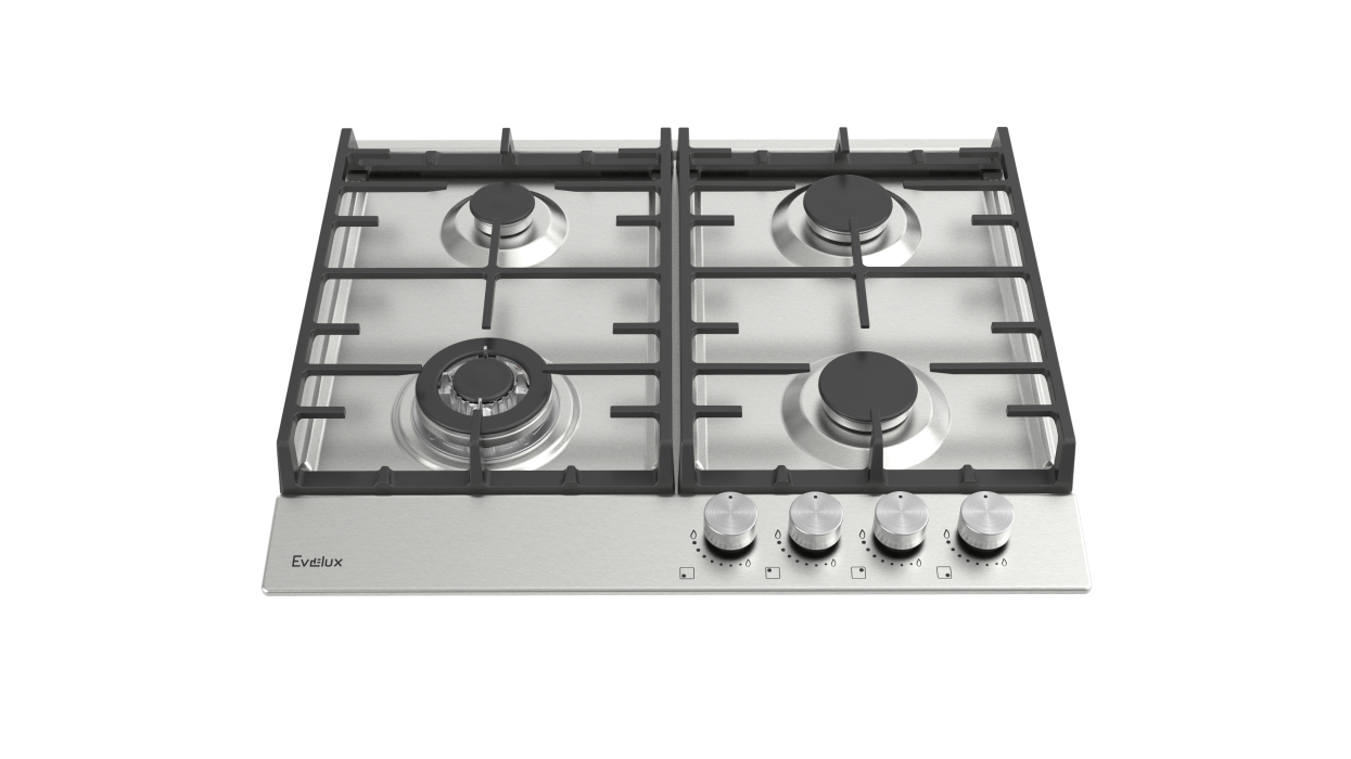 Встраиваемые варочные панели, Варочная панель газовая EVELUX HEG 650 X