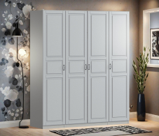 Для одежды, Шкаф четырехдверный Макс 2000 мм, вариант №1 (ЛДСП/МДФ)
