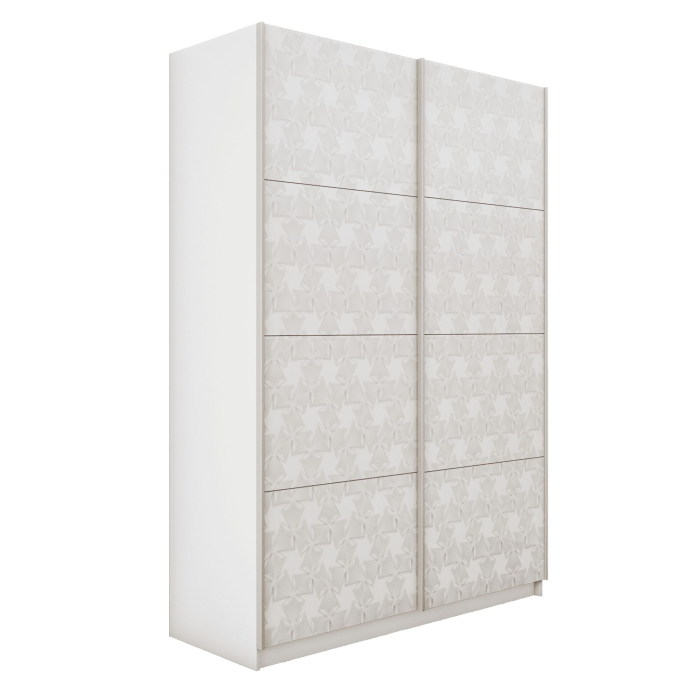 Шкафы-купе 2-х дверные, Шкаф-купе Прайм 2-х дверный Фотопечать Калейдоскоп Стекла/Доводчики 140х57х230