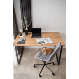 Деревянный стол Лиман 140 х 80 (черные ноги)