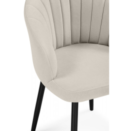 Стул на металлокаркасе Бэнбу некрутящийся marseille (чёрный)