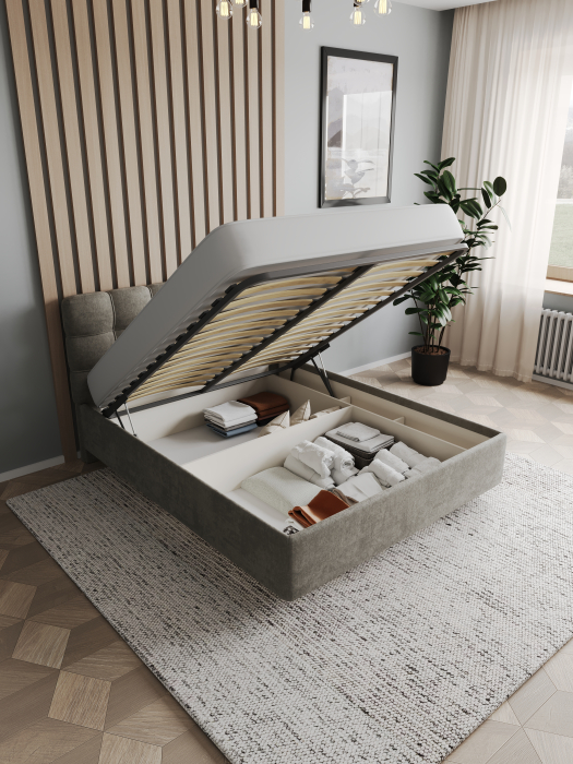 Мягкая кровать, Кровать Prime Soft 140х200 с подъёмным механизмом
