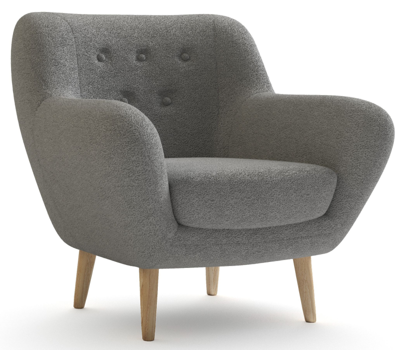 Кресло для отдыха, Кресло Элефант мягкое, Искусственный мех