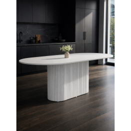 Стол Барон О 180 х 90 (белые ноги)