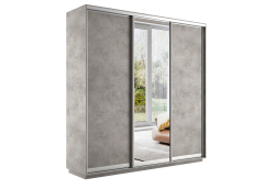 Шкафы-купе, Шкаф-купе Экспресс Медиум (1 зеркало) трио 2200 x 2400 x 600