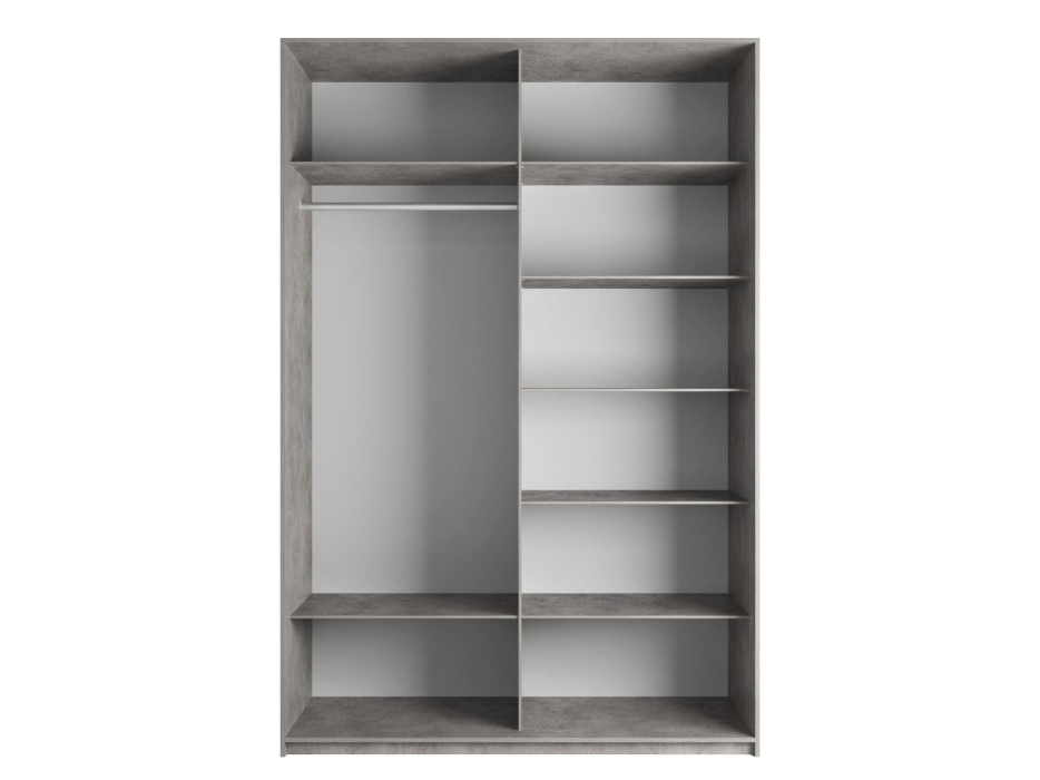 Шкафы-купе 2-х дверные, Шкаф-купе Эста ДСП+Зеркало 200х66х240