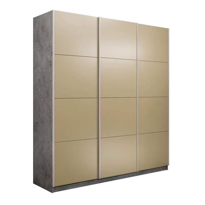 Шкафы-купе 3-х дверные, Шкаф-купе Прайм Широкий 3-х дверный Стекла фисташка/Доводчики 240х57х230