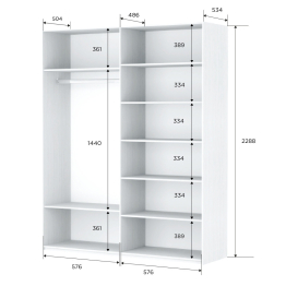 Шкаф-купе Прайм 2-х дверный Фотопечать Шелк Стекла/Доводчики 120х57х230