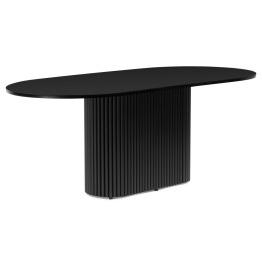 Стол Барон О 200 х 90 (черные ноги)