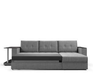 Диван-кровать угловой со столом Атланта Классик 145 , рогожка