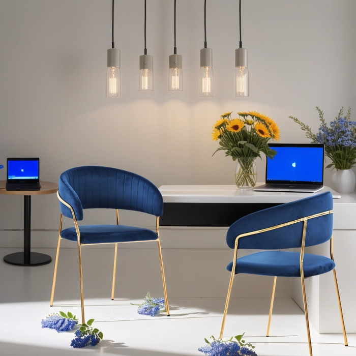 Стулья, Комплект стульев Whispered Fusion, золотой (Комплект 2 шт)