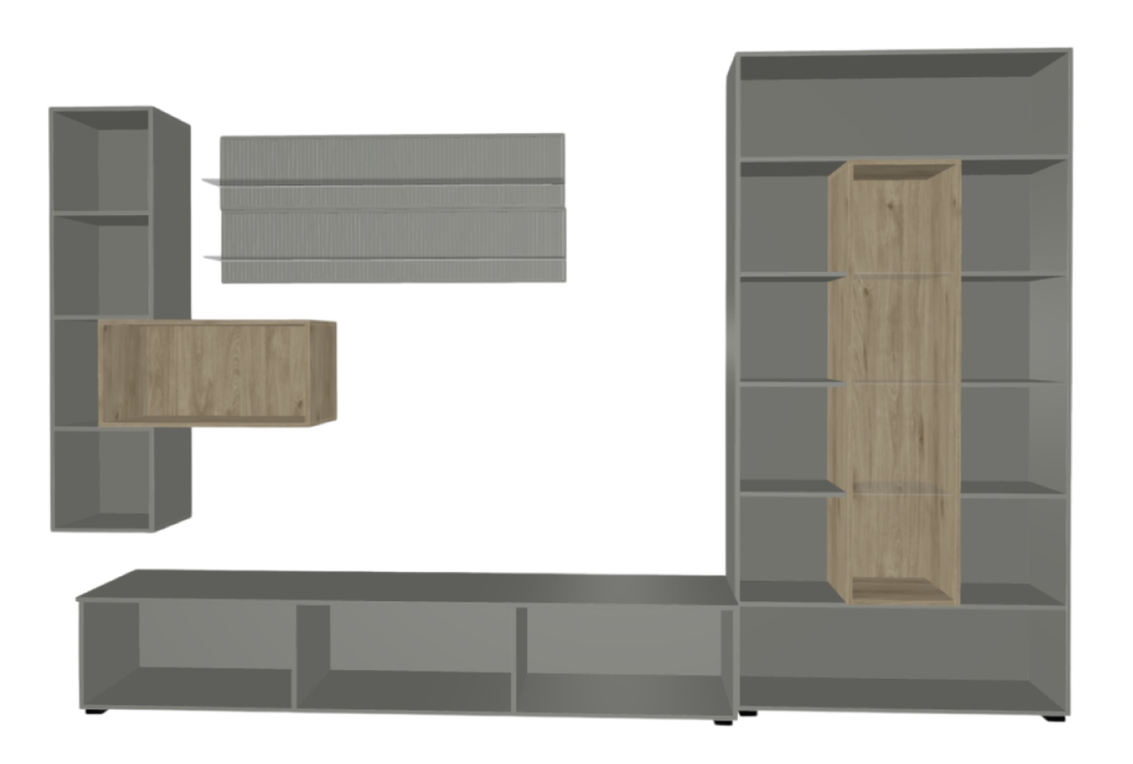 Стенки для гостиной, Модульная гостиная Стелла композиция 7