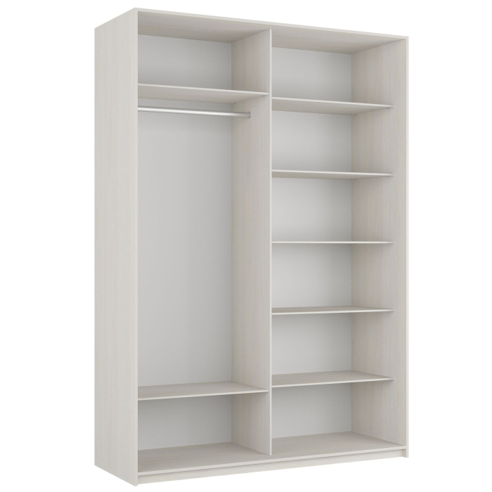 Шкафы-купе 2-х дверные, Шкаф-купе Прайм 2-х дверный Фотопечать Квадраты Стекла/Доводчики 140х57х230