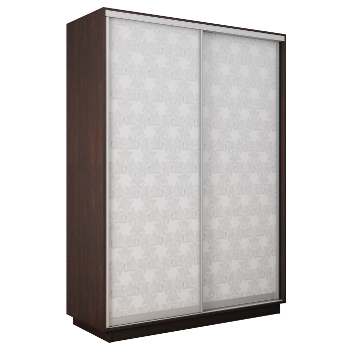 Шкафы-купе 2-х дверные, Шкаф-купе Экспресс 2-х дверный Фотопечать Калейдоскоп Стекла 160х60х220