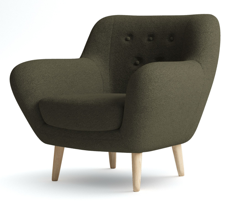 Кресло для отдыха, Кресло Элефант мягкое, Искусственный мех