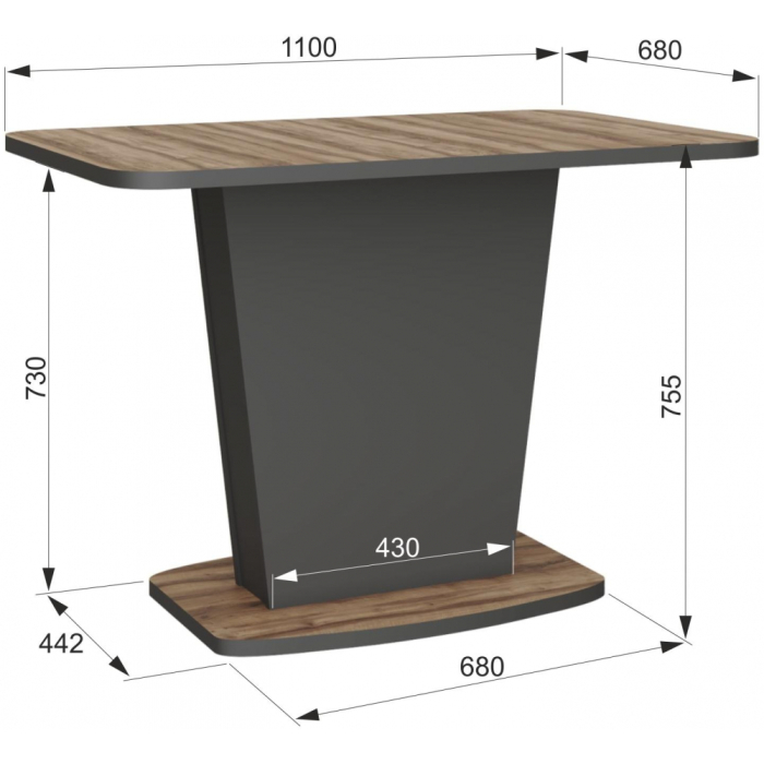 Обеденные столы, Деревянный стол Комфорт