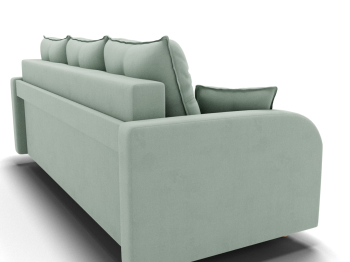 Прямой диван Генри,еврокнижка,велюр