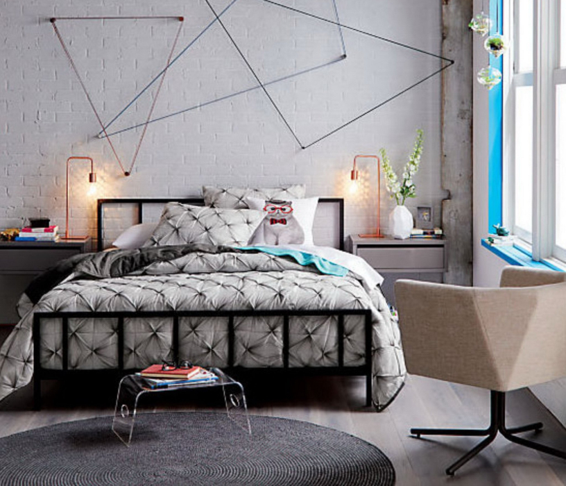 Кровати 120 см, Кровать в стиле лофт Денвер 1.2