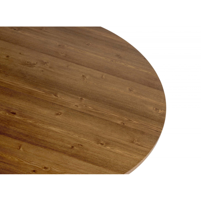 Обеденные столы, Деревянный стол Барел 90 (черные ноги)