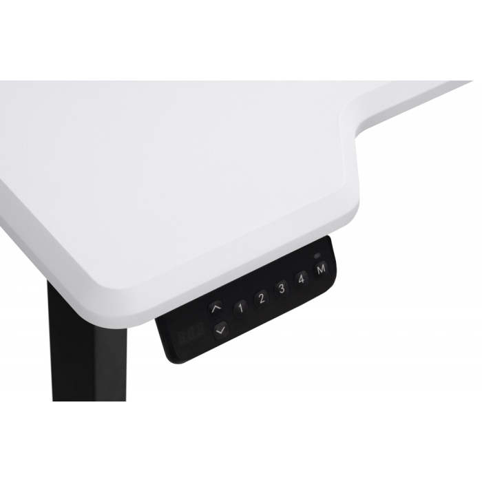 Прямые компьютерные столы, Компьютерный стол Маркос с механизмом подъема 140х80х75, черный