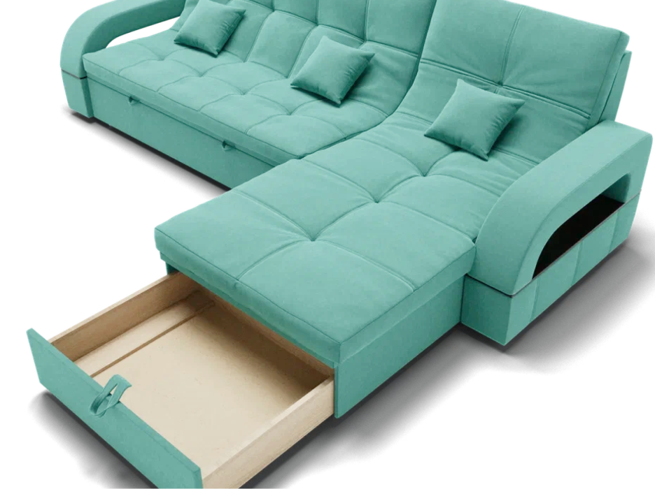 Диваны модульные угловые, Модульный диван Майами-2,микровелюр,антивандальная ткань,венеция