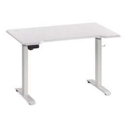 Компьютерный стол Маркос с механизмом подъема 120х75х75, белый