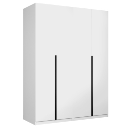 Шкаф складной Е1 Локер ("Гармошка") 162х52.5х220 см,с двумя комплектами полок и модулем