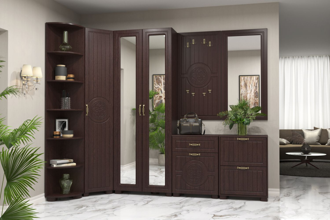 Шкафы распашные, Шкаф с зеркалом «Монблан» МБ-21К